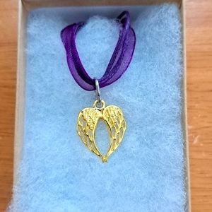 Gold Angel Wings Necklace